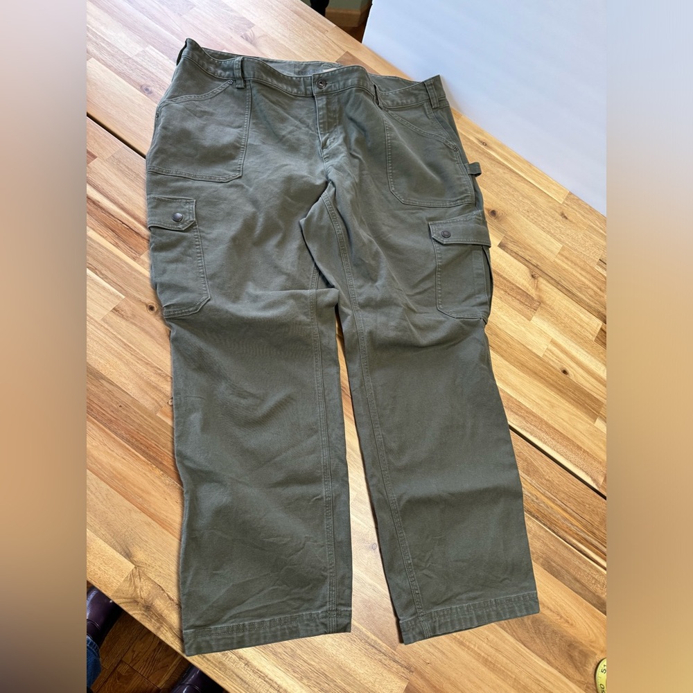 Duluth Trading Co 20w x 29 Women’s Curvesetter Canvas Cotton Utility Pant